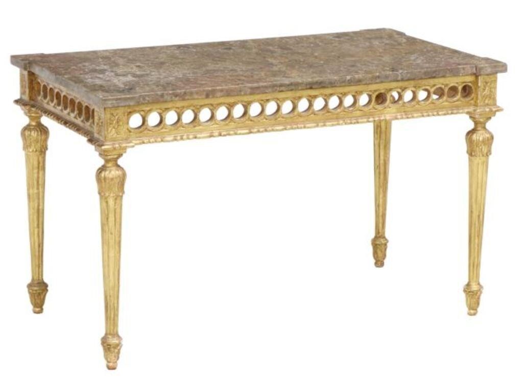 FRENCH LOUIS XVI STYLE MARBLE-TOP