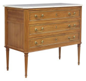 FRENCH LOUIS XVI STYLE MARBLE-