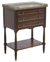 FRENCH LOUIS XVI STYLE MARBLE-