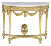 FRENCH LOUIS XVI STYLE MARBLE-