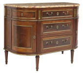 FRENCH LOUIS XVI STYLE MARBLE-