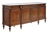 FRENCH LOUIS XVI STYLE MARBLE-