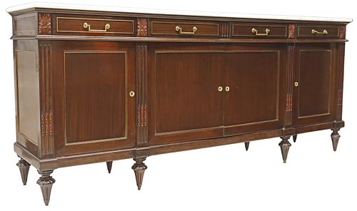 FRENCH LOUIS XVI STYLE MARBLE-TOP