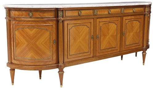 FRENCH LOUIS XVI STYLE MARBLE-TOP