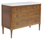 FRENCH LOUIS XVI STYLE MARBLE-