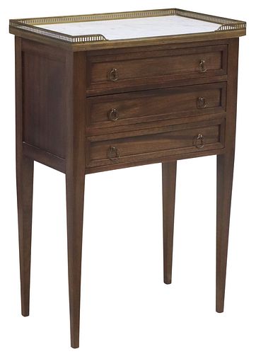FRENCH LOUIS XVI STYLE MARBLE-TOP
