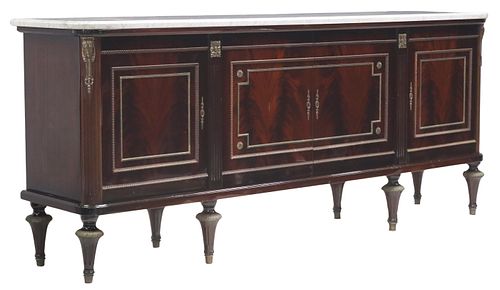 FRENCH LOUIS XVI STYLE MARBLE-TOP