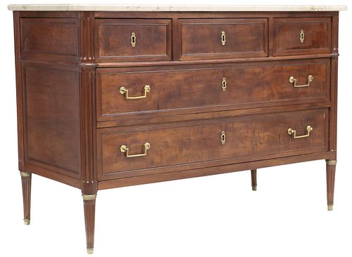 FRENCH LOUIS XVI STYLE MARBLE-TOP