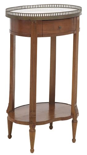 FRENCH LOUIS XVI STYLE MARBLE-TOP