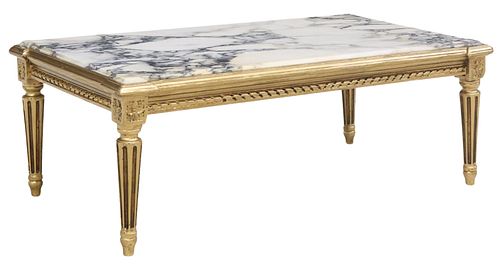 FRENCH LOUIS XVI STYLE MARBLE-TOP