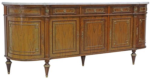 FRENCH LOUIS XVI STYLE MARBLE-TOP