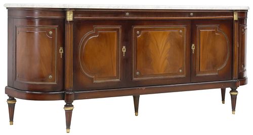 FRENCH LOUIS XVI STYLE MARBLE-TOP