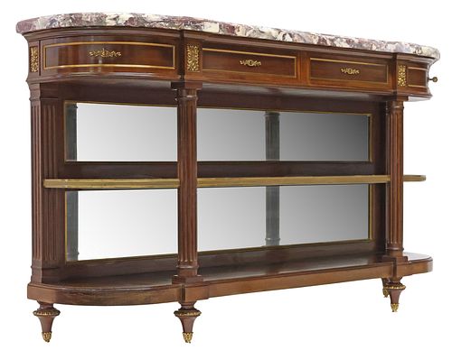 FRENCH LOUIS XVI STYLE MARBLE-TOP