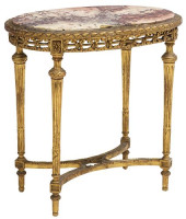FRENCH LOUIS XVI STYLE MARBLE-