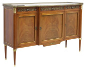 FRENCH LOUIS XVI STYLE MARBLE-