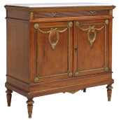 FRENCH LOUIS XVI STYLE MARBLE-