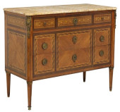 FRENCH LOUIS XVI STYLE MARBLE-