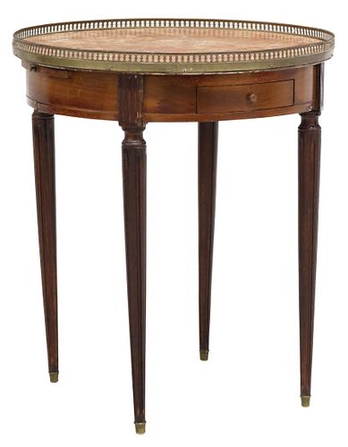 FRENCH LOUIS XVI STYLE MARBLE-TOP