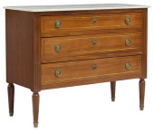 FRENCH LOUIS XVI STYLE MARBLE-