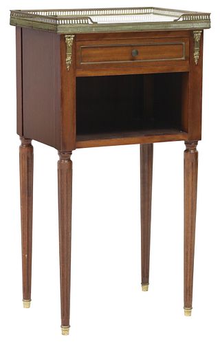 FRENCH LOUIS XVI STYLE MARBLE-TOP