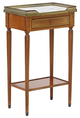 FRENCH LOUIS XVI STYLE MARBLE-TOP