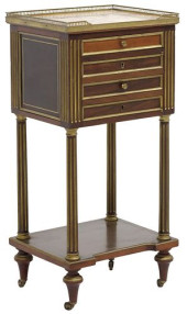 FRENCH LOUIS XVI STYLE MARBLE-