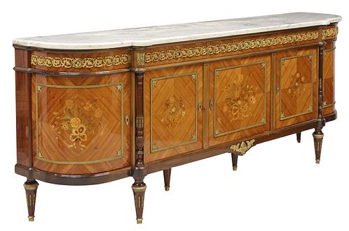 FRENCH LOUIS XVI STYLE MARBLE-TOP