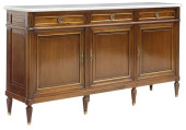FRENCH LOUIS XVI STYLE MARBLE-