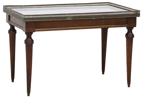 FRENCH LOUIS XVI STYLE MARBLE-TOP