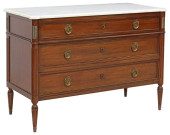 FRENCH LOUIS XVI STYLE MARBLE-