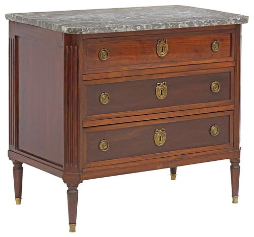FRENCH LOUIS XVI STYLE MARBLE-TOP