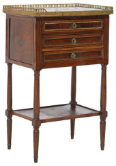 FRENCH LOUIS XVI STYLE MARBLE-
