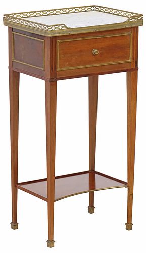FRENCH LOUIS XVI STYLE MARBLE-TOP