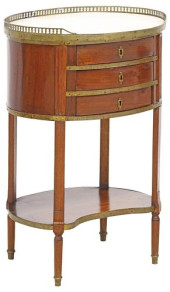 FRENCH LOUIS XVI STYLE MARBLE-