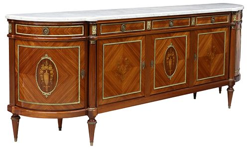 FRENCH LOUIS XVI STYLE MARBLE-TOP