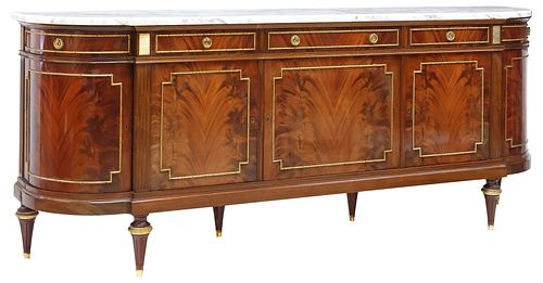 FRENCH LOUIS XVI STYLE MARBLE-TOP