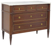 FRENCH LOUIS XVI STYLE MARBLE-