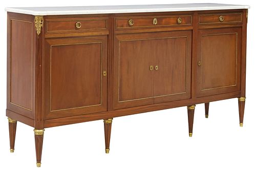 FRENCH LOUIS XVI STYLE MARBLE-TOP