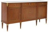 FRENCH LOUIS XVI STYLE MARBLE-