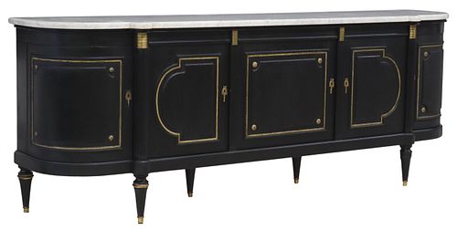 FRENCH LOUIS XVI STYLE MARBLE-TOP