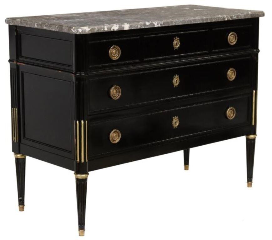 FRENCH LOUIS XVI STYLE MARBLE-TOP