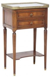 FRENCH LOUIS XVI STYLE MARBLE-