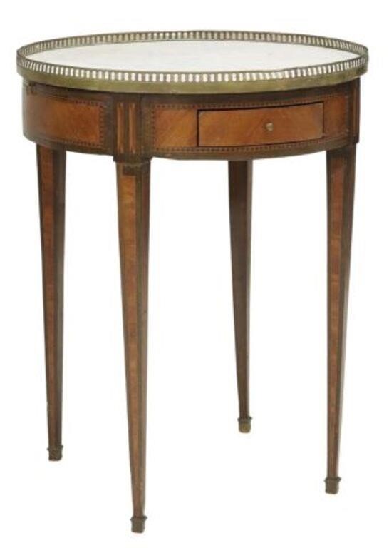 FRENCH LOUIS XVI STYLE MARBLE-TOP