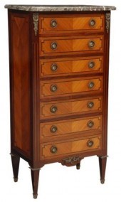 FRENCH LOUIS XVI STYLE MARBLE-