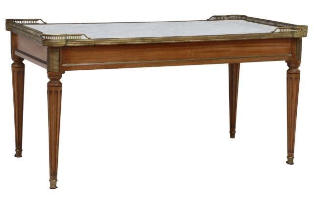 FRENCH LOUIS XVI STYLE MARBLE-TOP