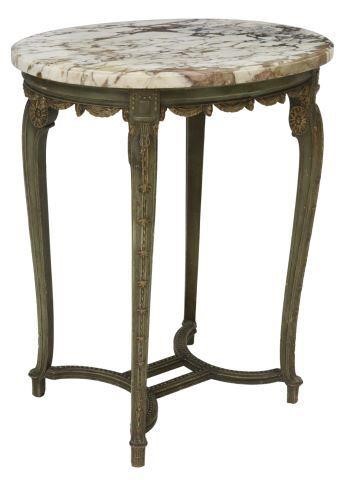 FRENCH LOUIS XVI STYLE MARBLE-TOP