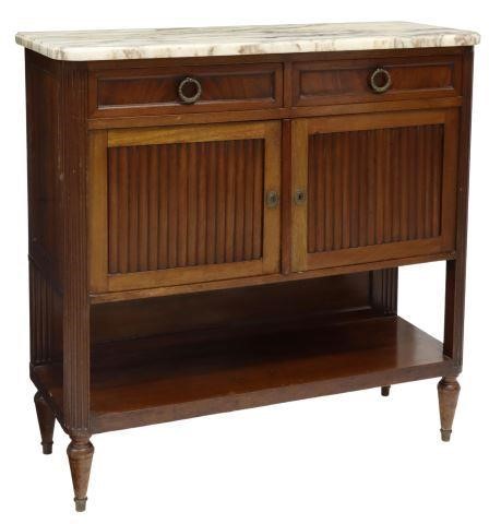 FRENCH LOUIS XVI STYLE MARBLE-TOP