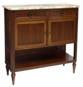 FRENCH LOUIS XVI STYLE MARBLE-