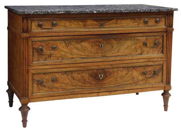 FRENCH LOUIS XVI STYLE MARBLE-TOP