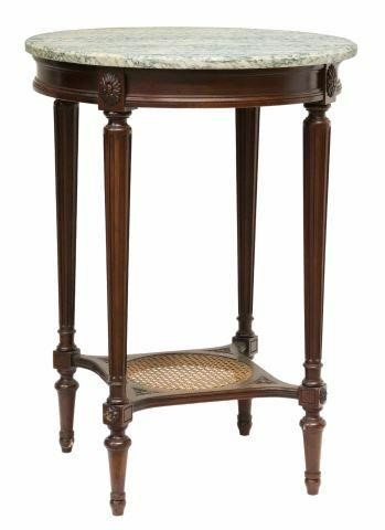 FRENCH LOUIS XVI STYLE MARBLE-TOP